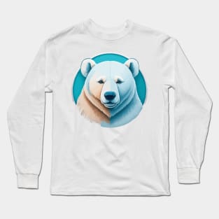 Polar Bear Portrait Long Sleeve T-Shirt